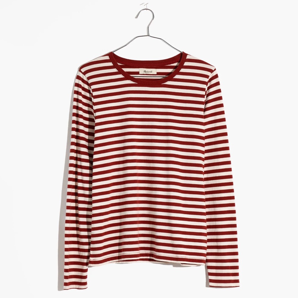 Madewell Northside Long-Sleeve Vintage Tee in Driggs Stripe